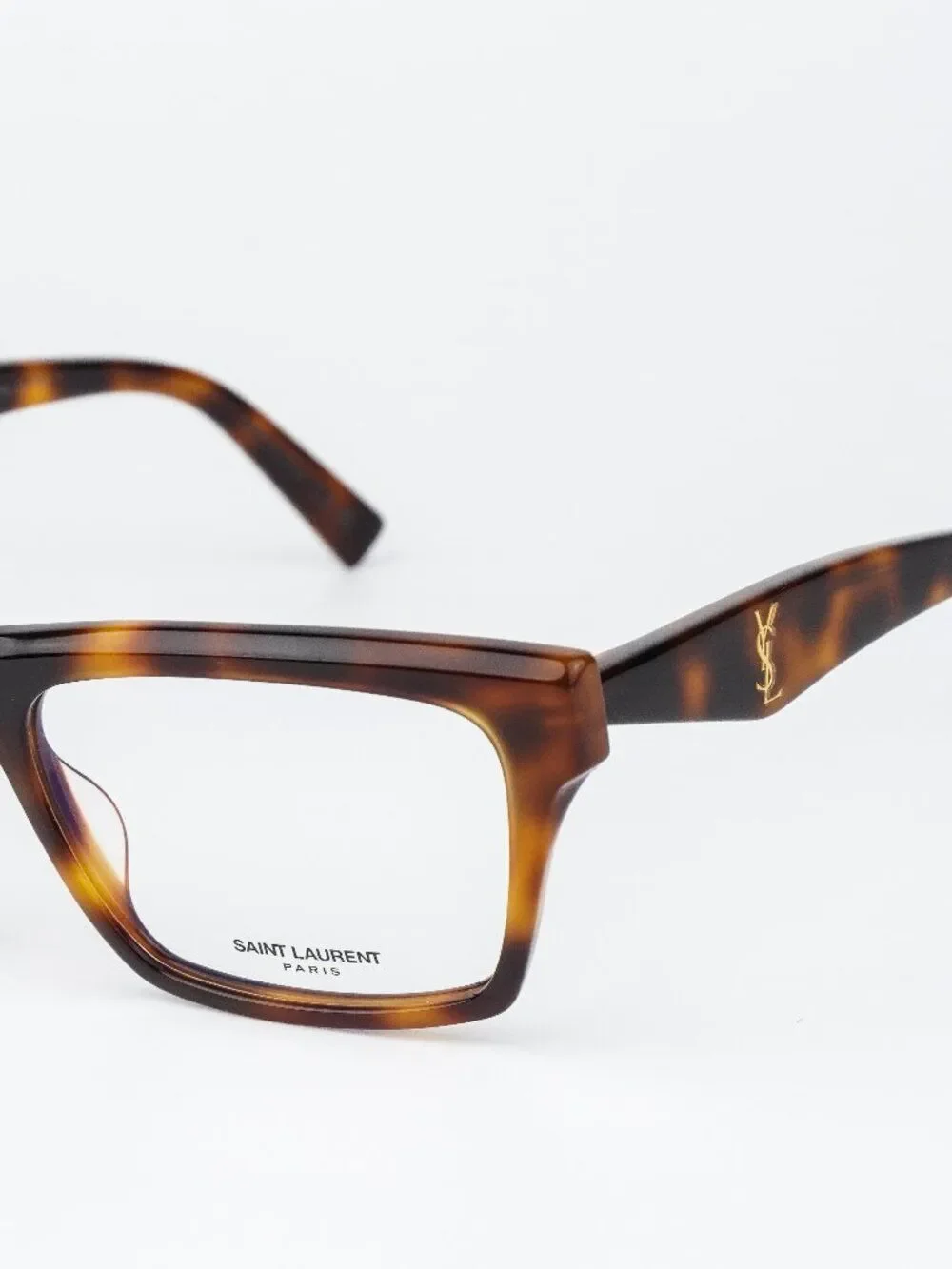 Saint Laurent Women Eyeglasses Havana Rectangular SLM104OPT 003 NEW AUTHENTIC